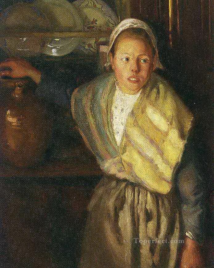 ブルトンの少女 1910 ディエゴ・リベラ油絵